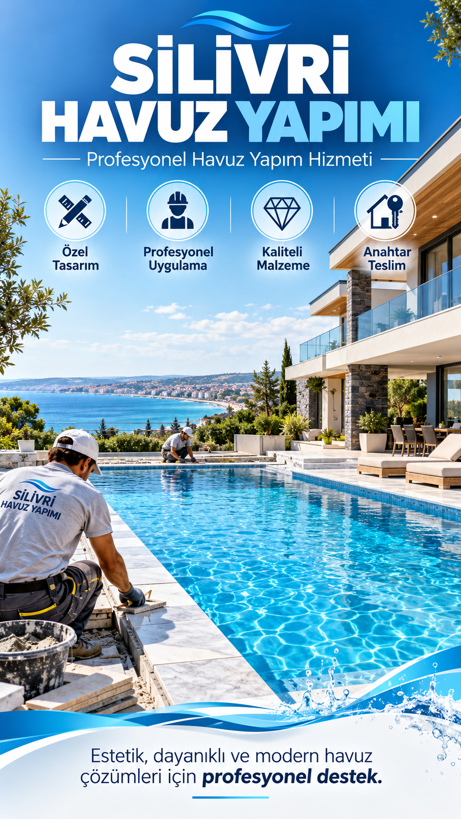 Silivri havuz yapımı Silivri